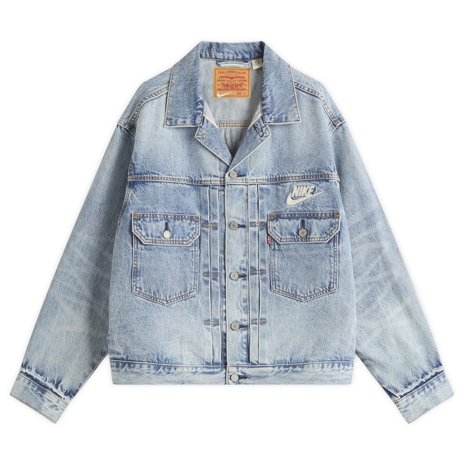 専用! LEVI'S x Nike Denim Trucker Jacket M Levi's X Nike Trucker Jacket | Nike x Levi's Denim Jacket