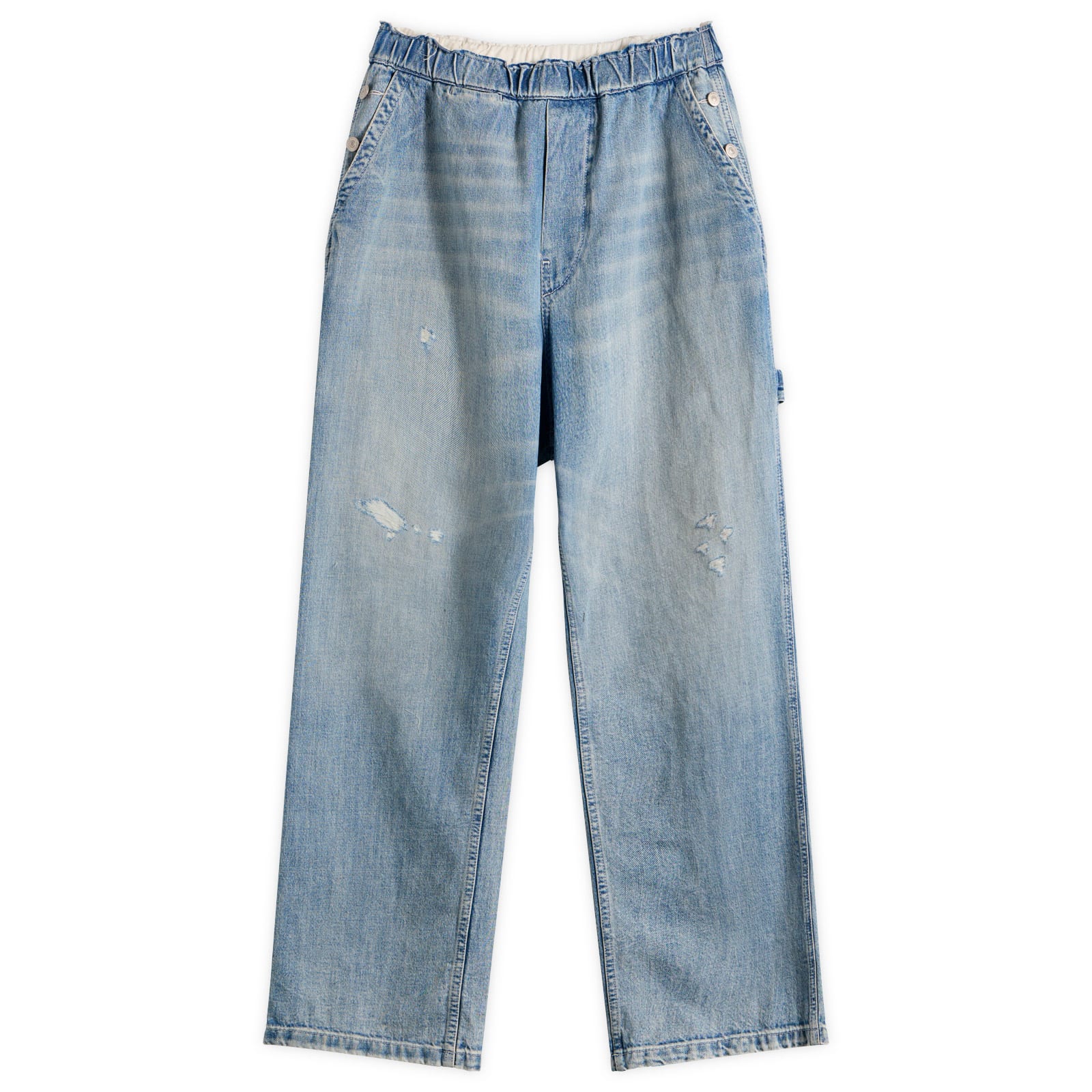 MM6 Maison Margiela Women's Oversized Jeans in Blue, Size 40