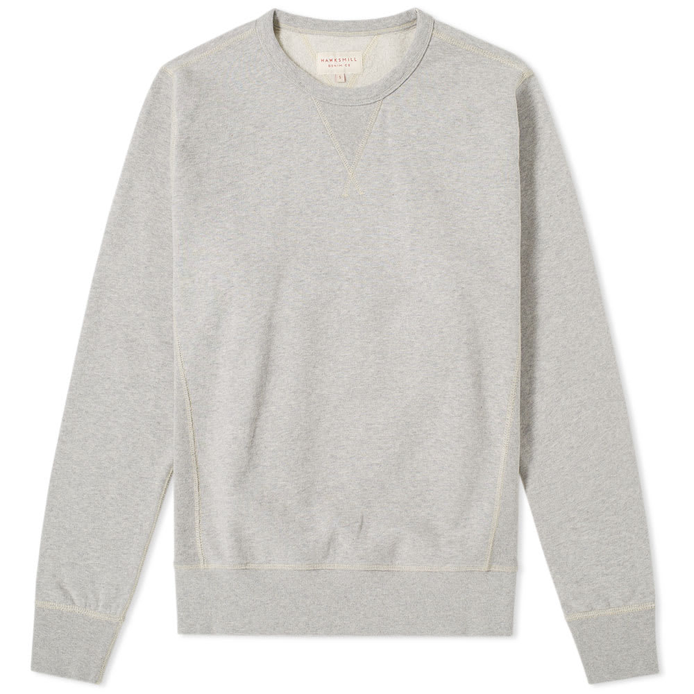 Hawksmill Denim Co. pride themselves on producing products that get better with age; creating seasonless staples that can be worn time and time again. This Flatlock Crew Sweat is constructed from a cotton jersey and features flatlock stitching throughout. The sweat is also washed for a worn in appearance so it will look like it’s been part of your wardrobe for years.

100% Cotton
Crew Neck
Garment Dyed
Flatlock Stitch Detailing
V-Stitch Detail