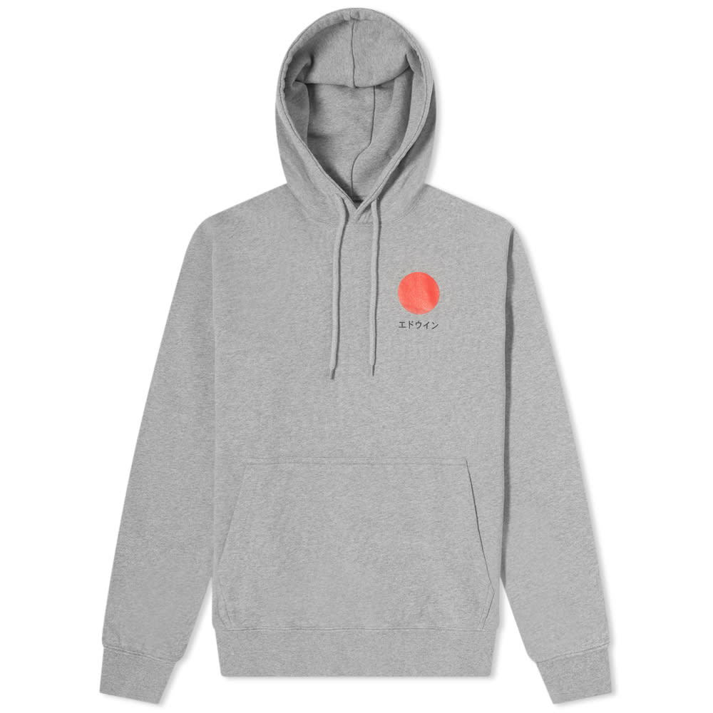 Edwin Japanese Sun Hoodie Mid Grey Marl END.