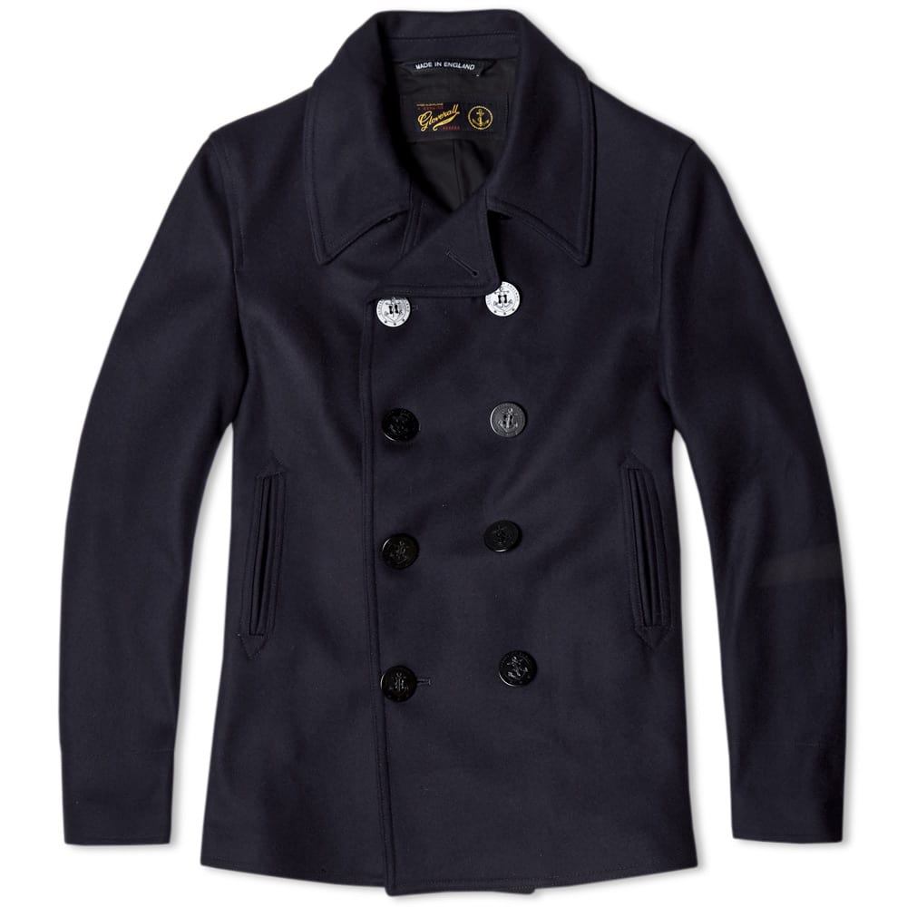Gloverall Reefer Pea Coat Indigo END. (US)