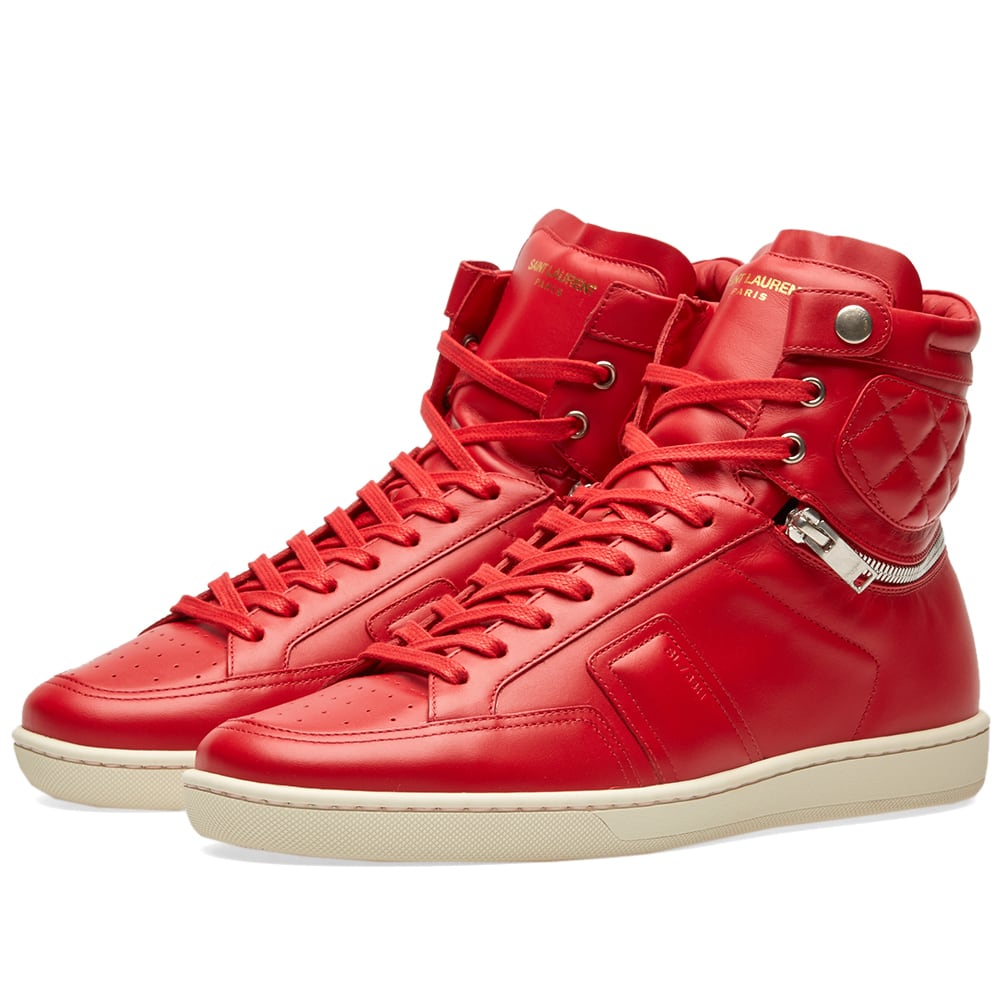 saint laurent red sneakers