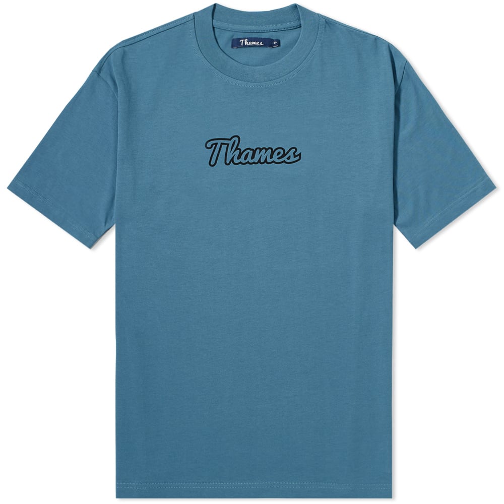 Thames Logo Tee Aegean Blue | END.