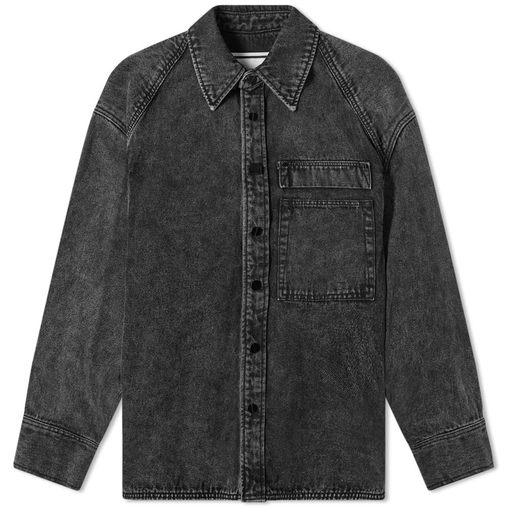 Wooyoungmi Back Logo Denim Shirt Grey 