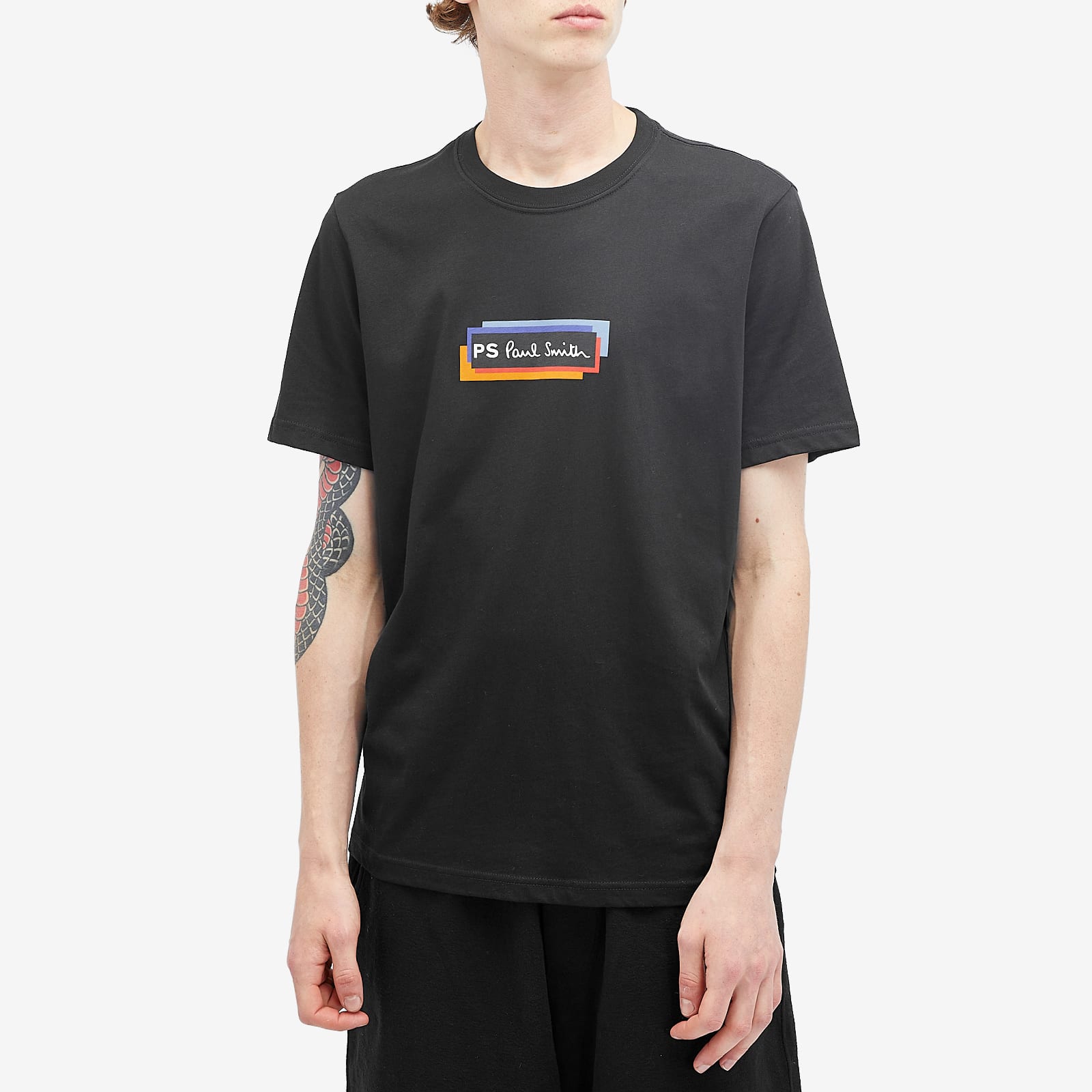 Tシャツ・カットソー PS PAUL SMITH Men T-shirt Black M2R011RNP4805 79 Zebra Logo black T-Shirt | PS Paul Smith | EQVVS