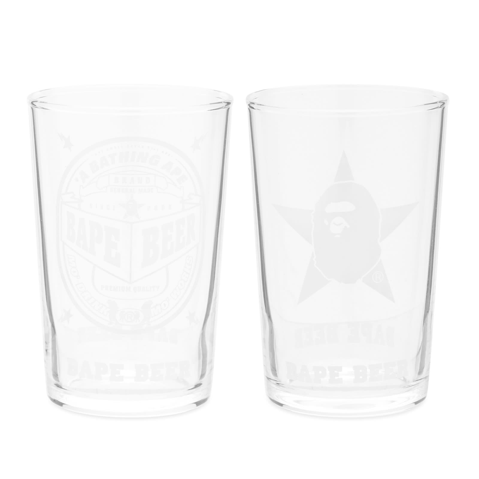 A Bathing Ape Men’s Mini Glass Set Clear