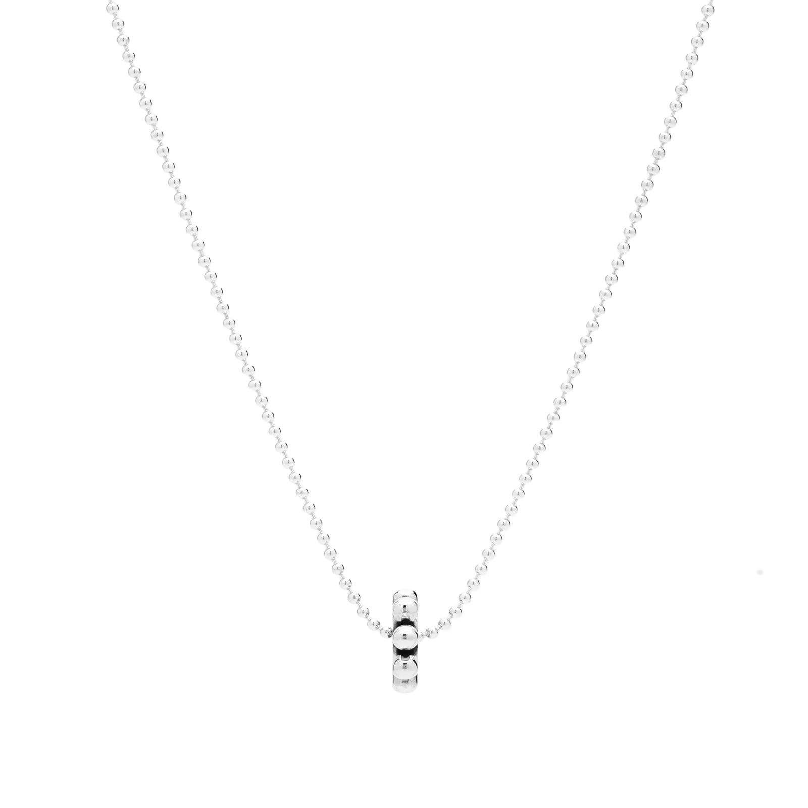 Maple Men’s Orbit Pendant & Ball Chain Necklace Silver