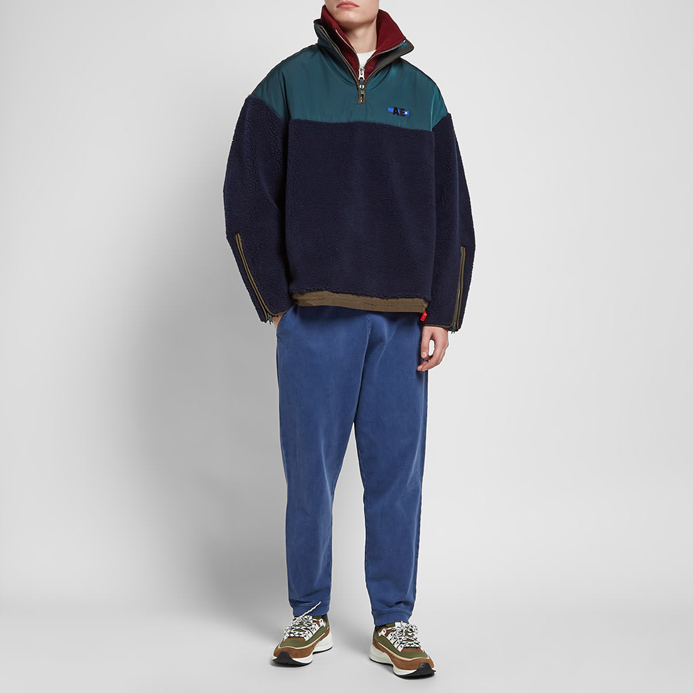 oversized half zip fleece