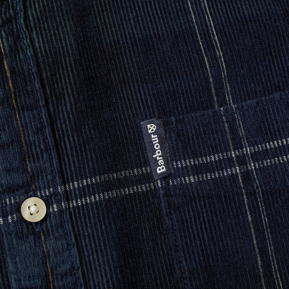 Barbour Blair Cord Shirt Seaweed Tartan 