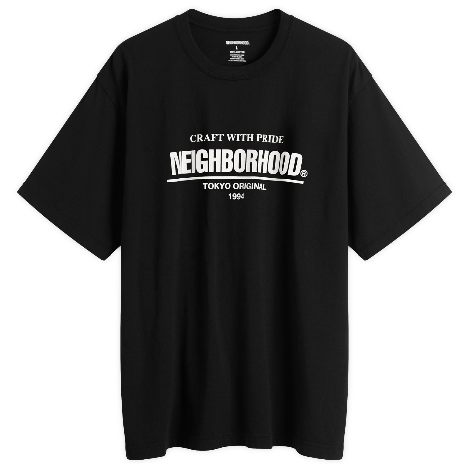 Neighborhood Men's SS-1 Classic Logo T-Shirt Black - Curated Menswear