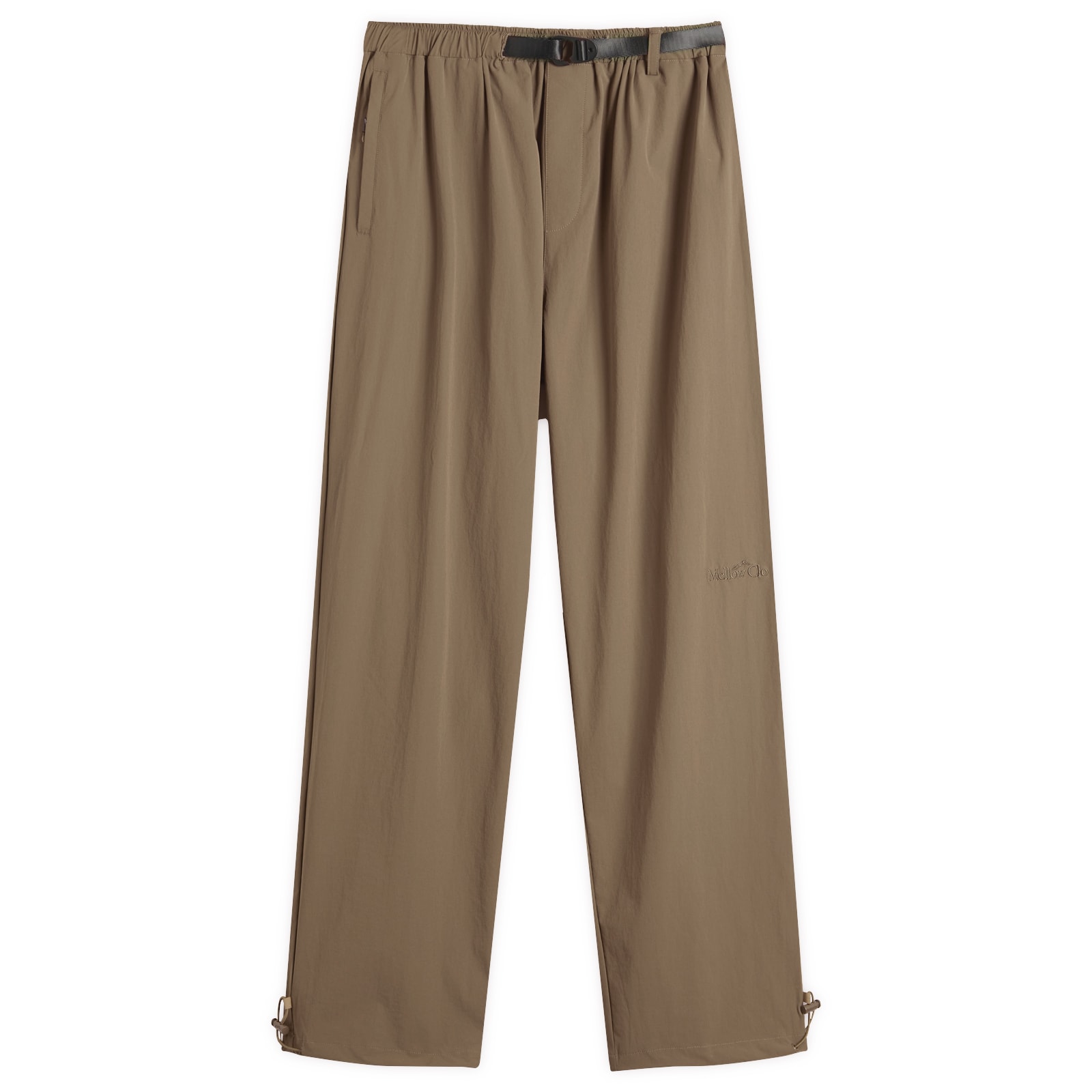 Mellow Clo — Mellow Clo Men's Everyday Stretch Nylon Trousers in Brown, Size X-Large