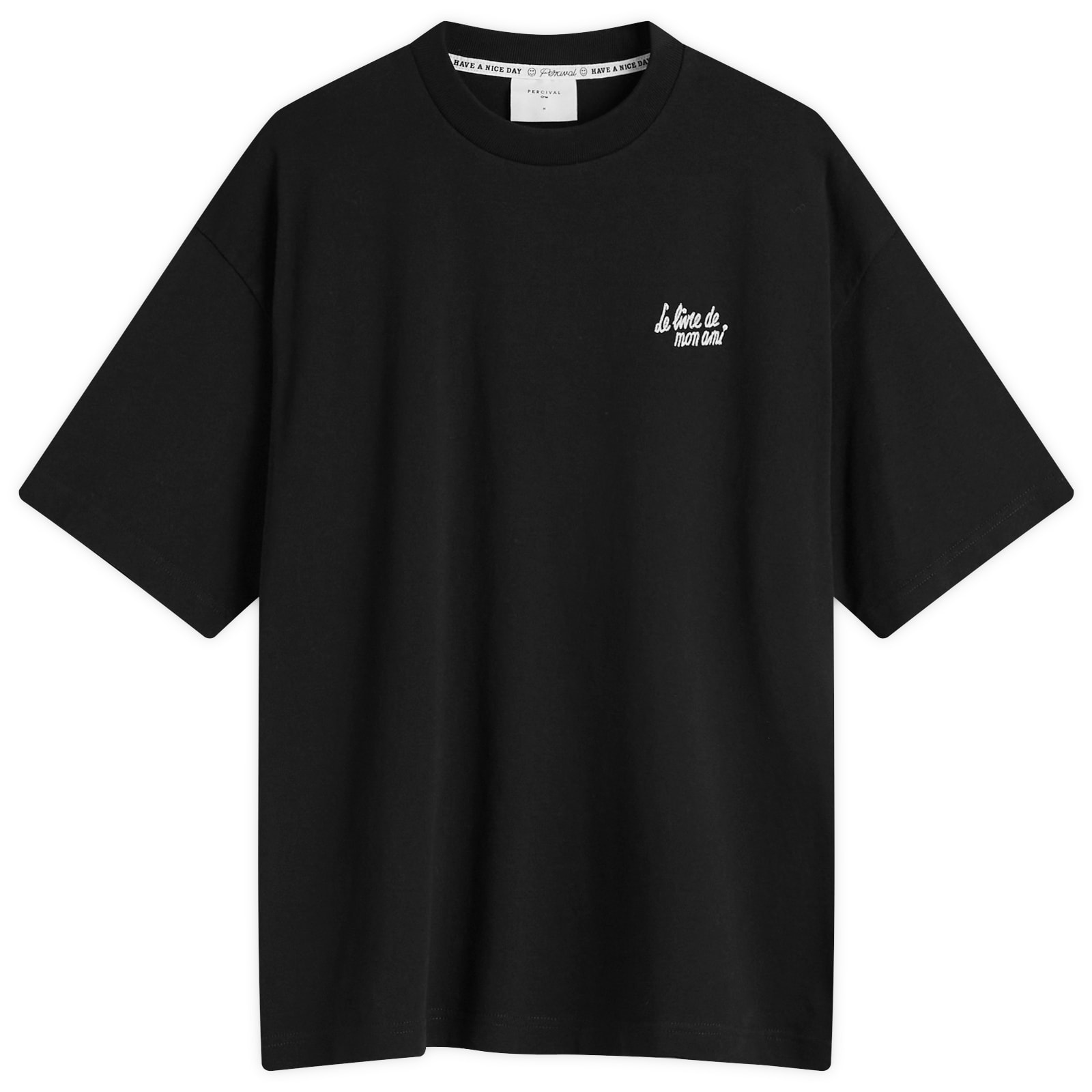 Percival Men’s Le Livre De Mon Ami Oversized T-Shirt Black