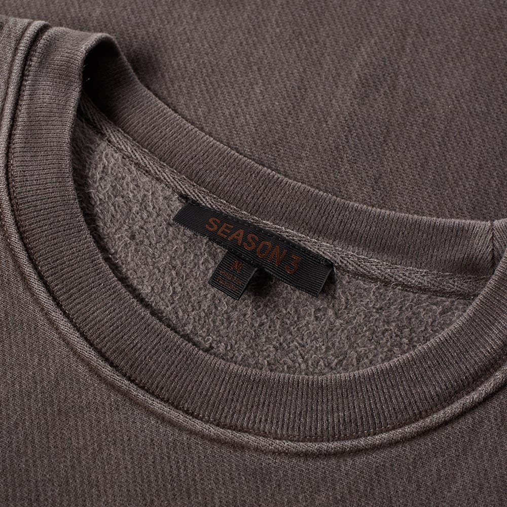 Yeezy Season 3 Fleece Crew Sweat (Onyx Dark)