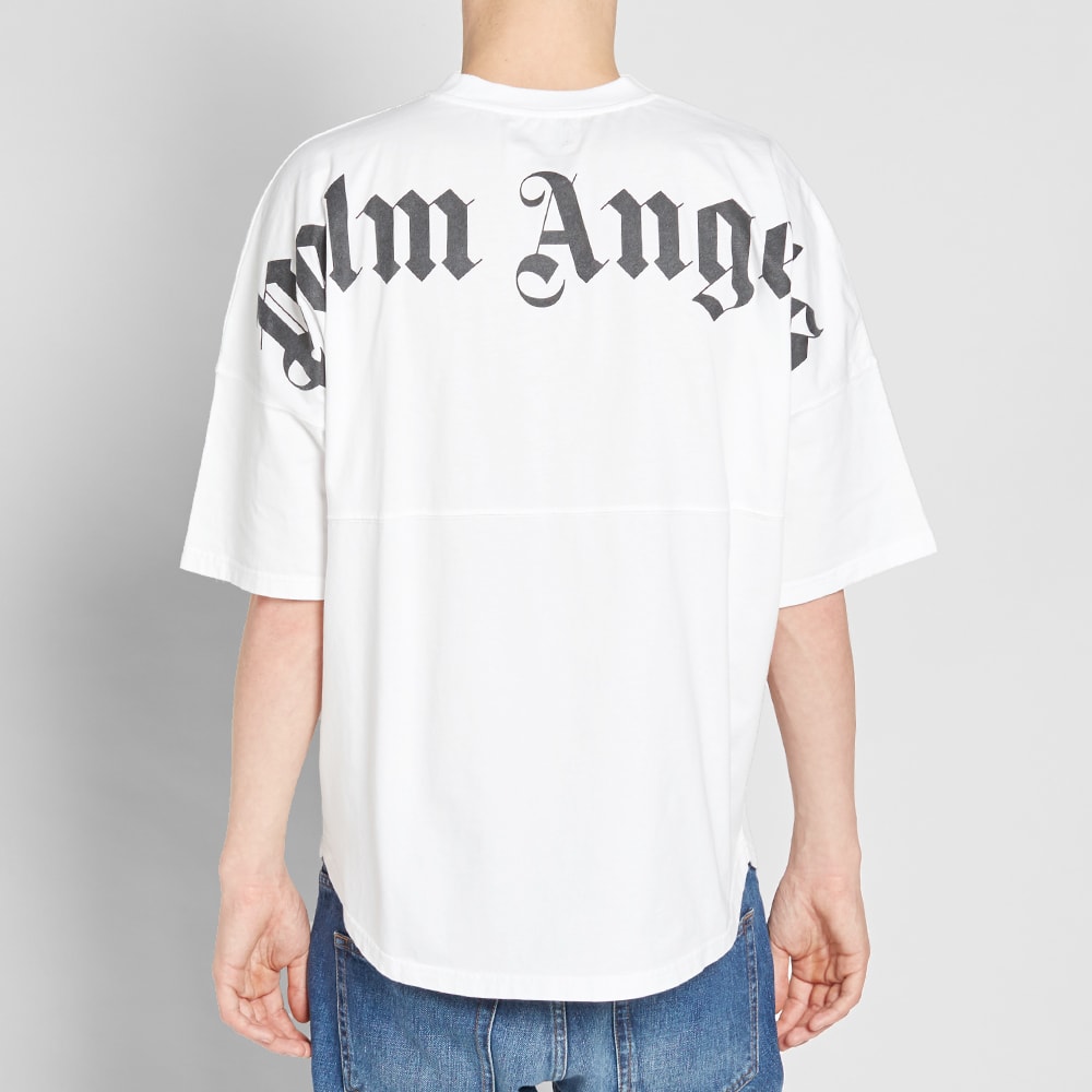 Palm Angels Over Fit Tee White & Black | END. (UK)