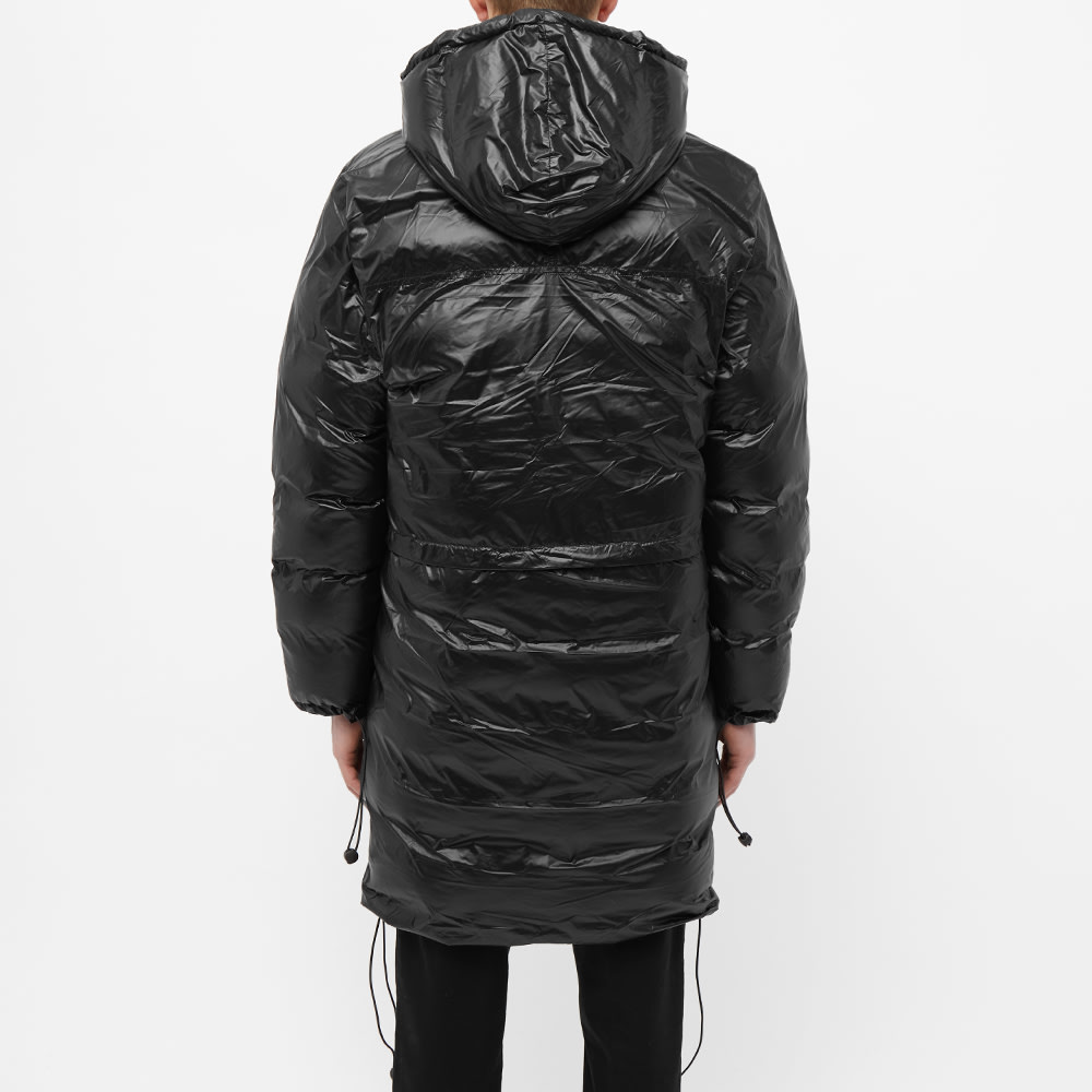MKI Long Hooded Bubble Jacket Black 