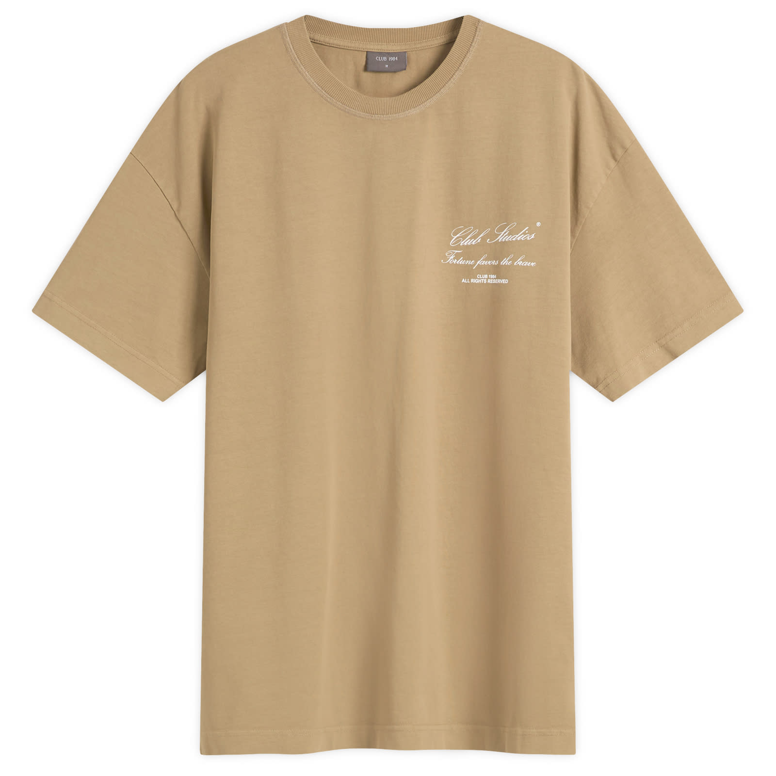 Club 1984 — Club 1984 Men's LA Studio T-Shirt in Dark Taupe, Size X-Large