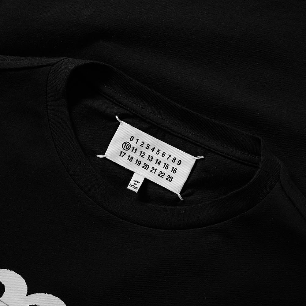 Maison Margiela 10 Cut & Sew Tonal Logo Tee Black & White | END. (US)