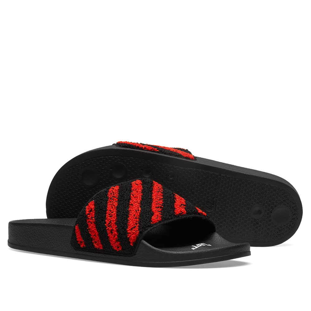 off white flyknit slides
