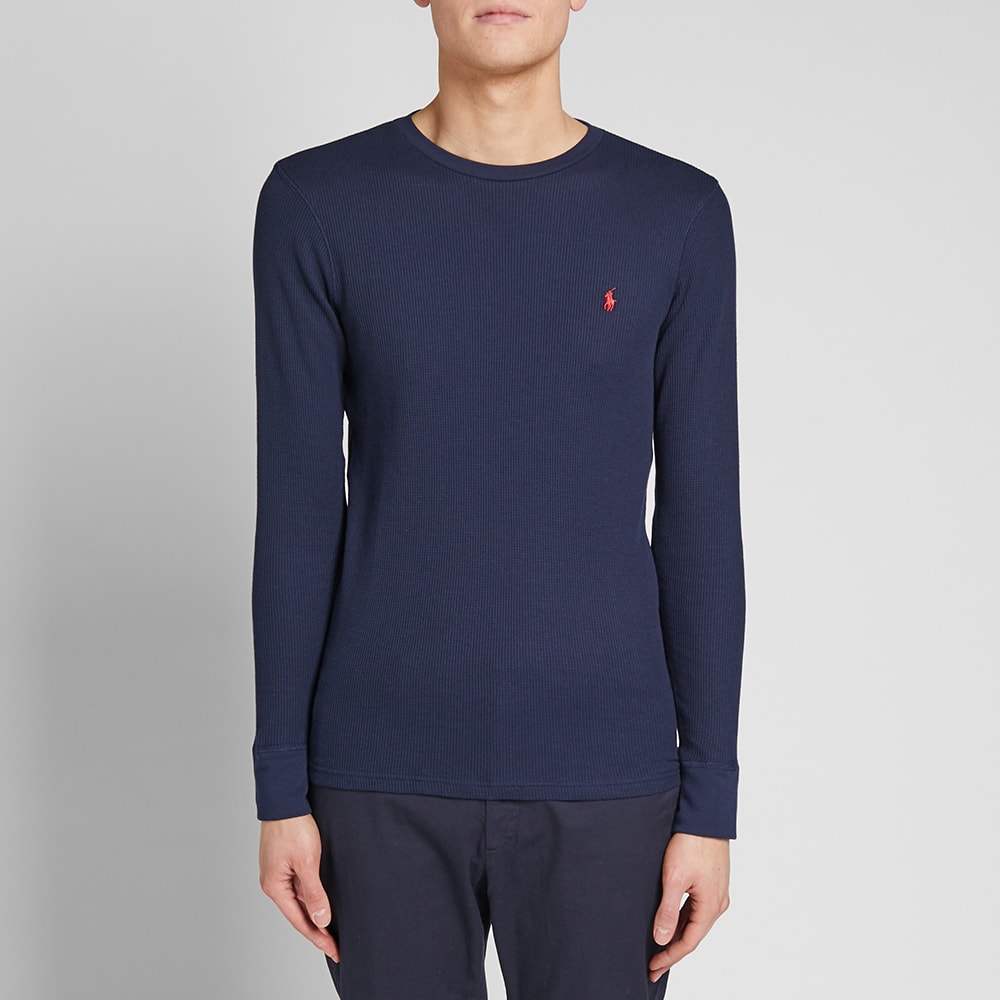 Long Waffle Tee Mini Ralph Lauren Polo Sleeve 5jLR34Aq