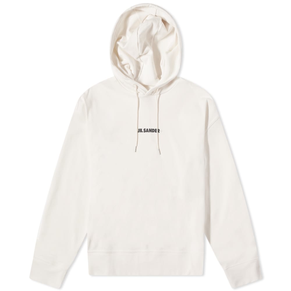 ☆JIL SANDER☆PLUS LOGO PATCH POPOVER HOODY Jil Sander Men's Plus Logo Patch Popover Hoody in Black Jil