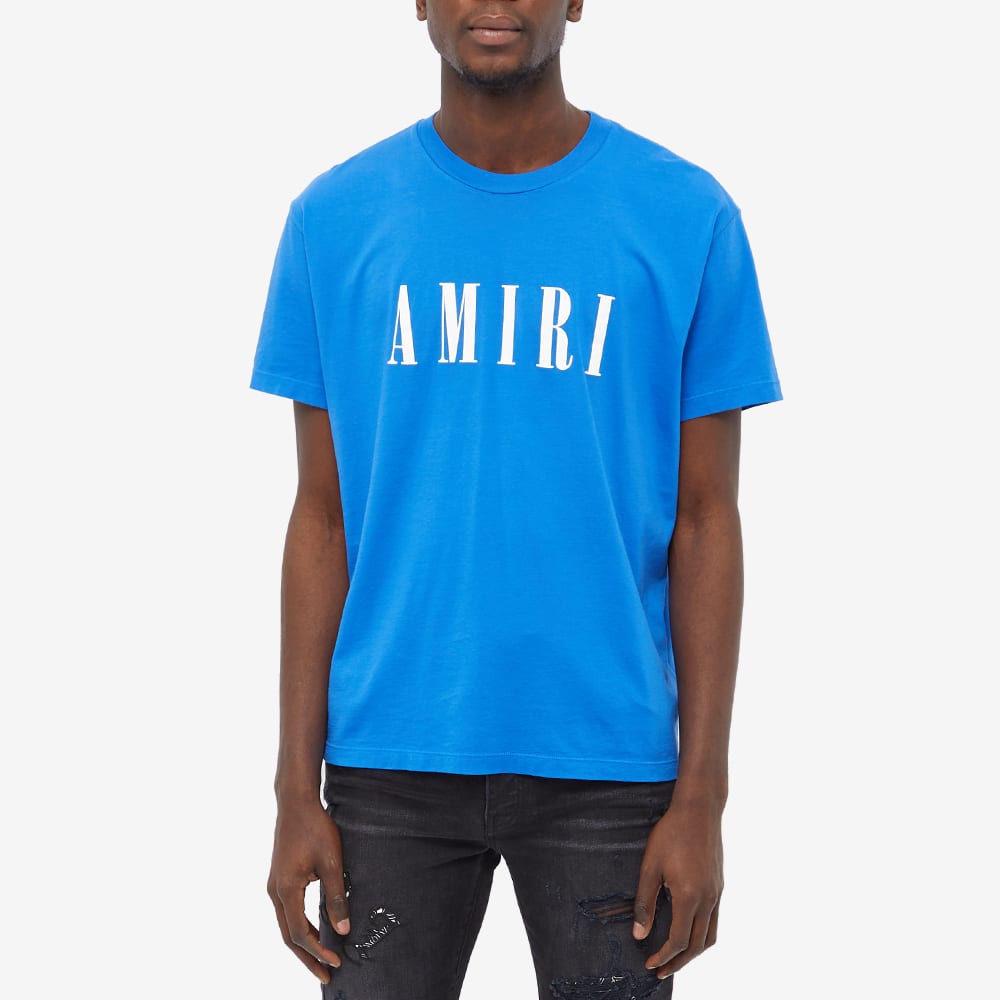 AMIRI Core Logo Tee Princess Blue | END 