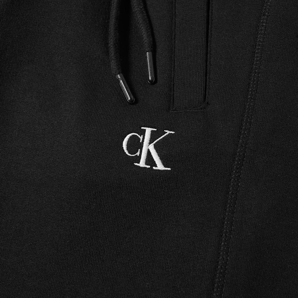 calvin klein chest monogram collar logo