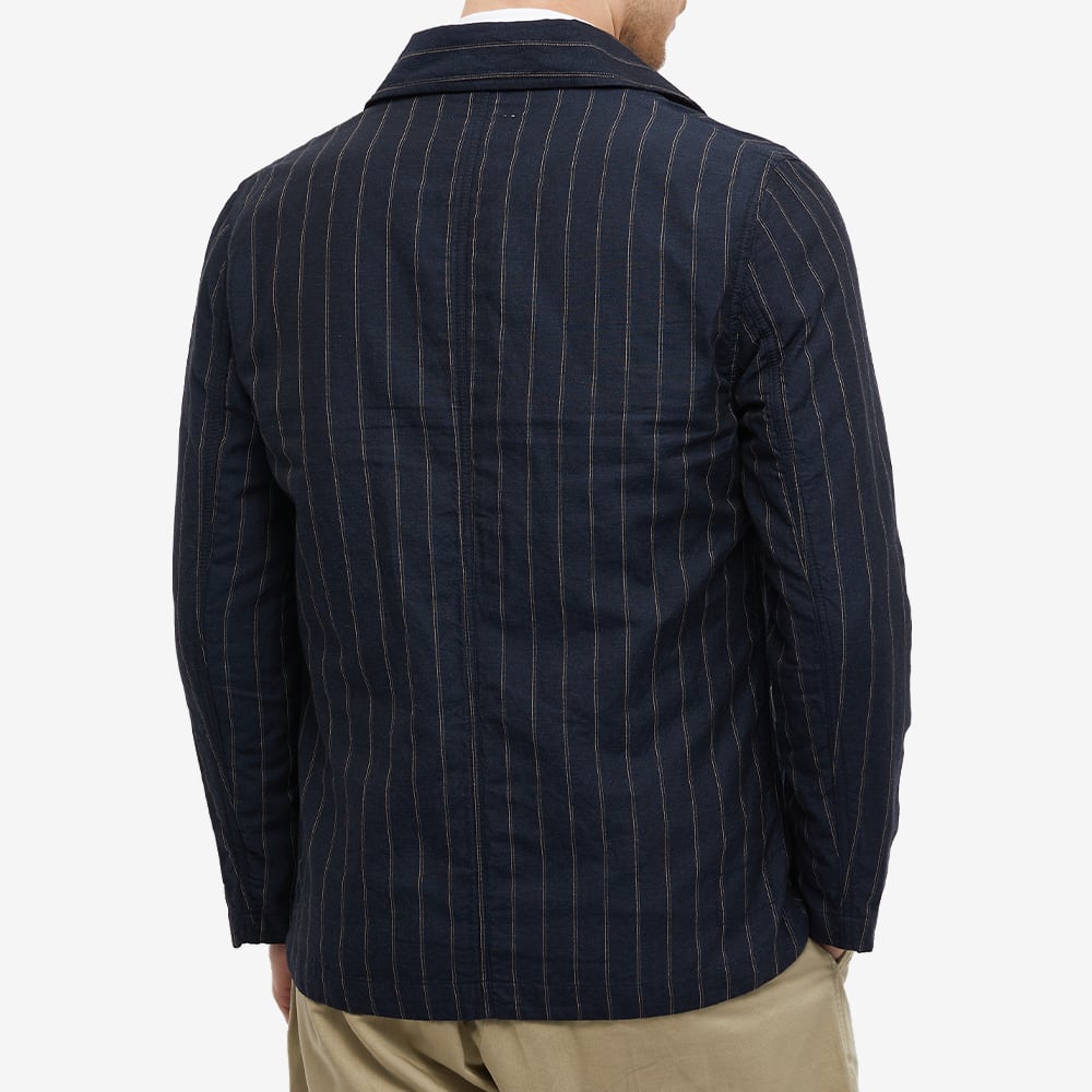 Universal Works Pinstripe Bakers Chore Jacket Navy END. (KR)
