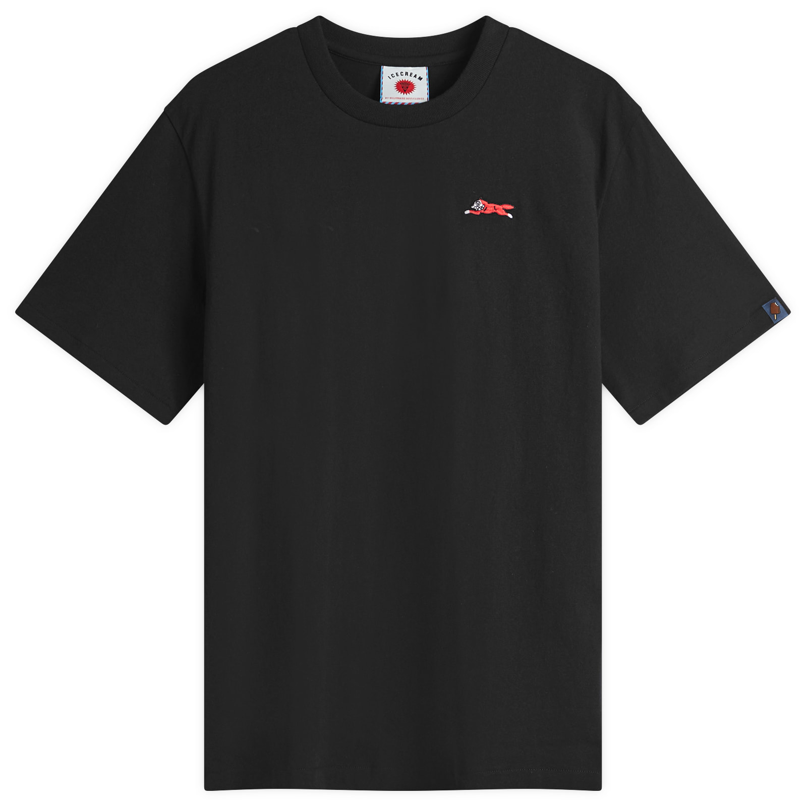 ICECREAM Mens Small Running Dog T-Shirt Black