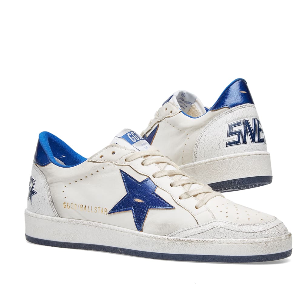 Golden Goose Deluxe Brand Ballstar Sneaker White & Navy END. (BE)