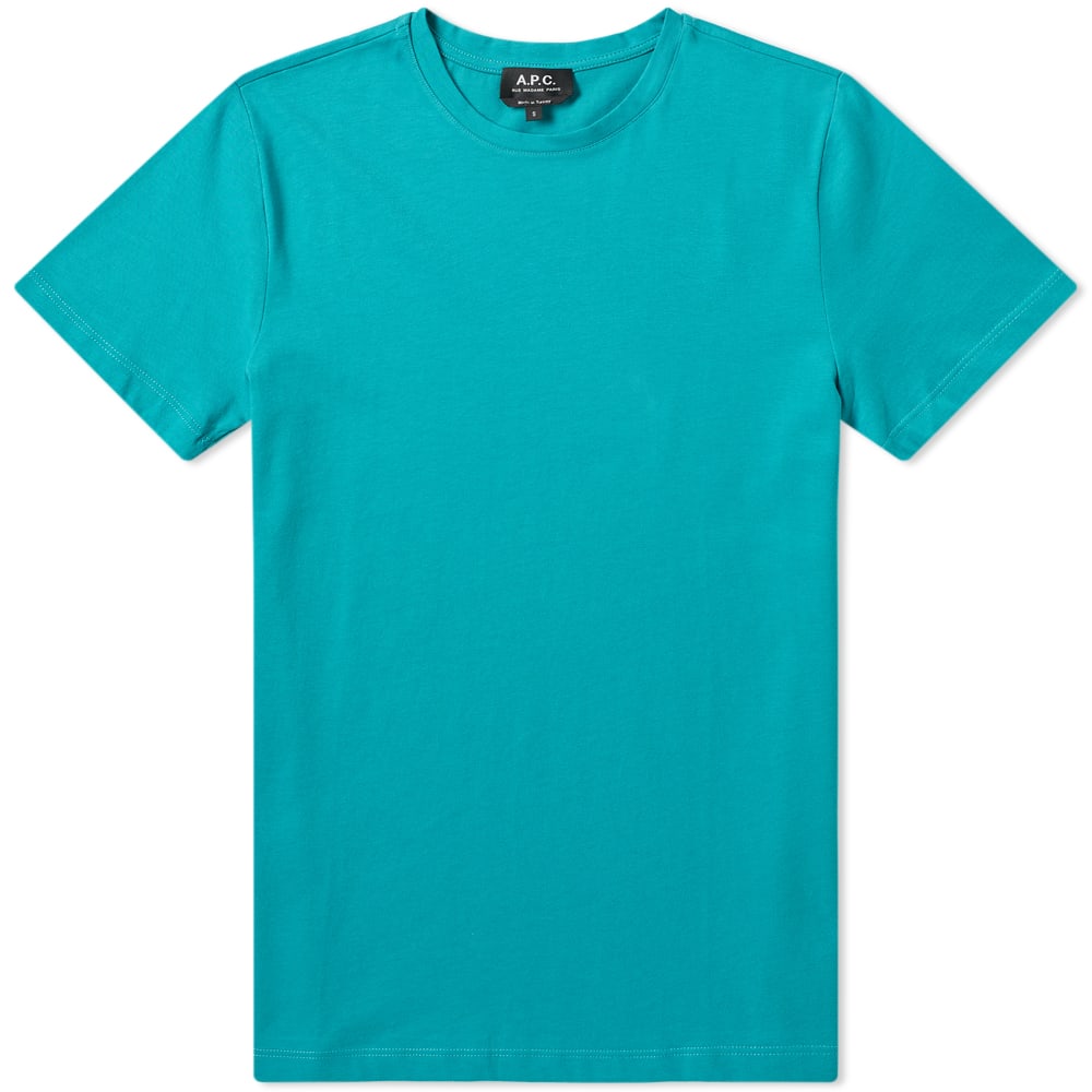 A.P.C. Washed Crew Tee Light Blue | END. (US)