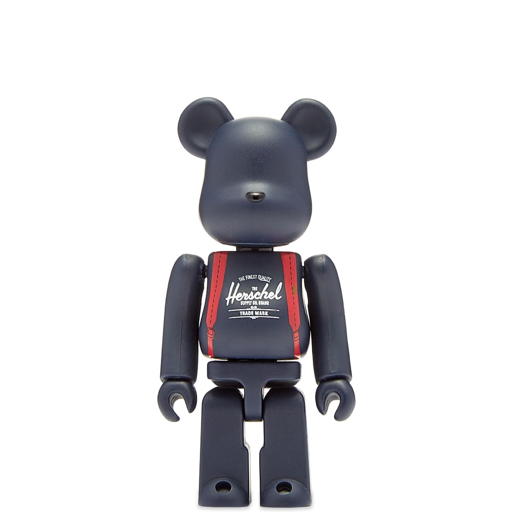 Put on your backpack and explore the wilderness with this Medicom x Herschel Be@rbrick. A born traveller, this 100% figure represents Herschel proudly; wearing the label’s Heritage™ backpack in bright red, with its iconic details prepared to tackle any terrain. Designed from the ground up, the moveable figure sits in a matte finish; wrapped in peacoat navy with Herschel ready to take it on a journey.

100% Be@rbrick
Plastic Figure