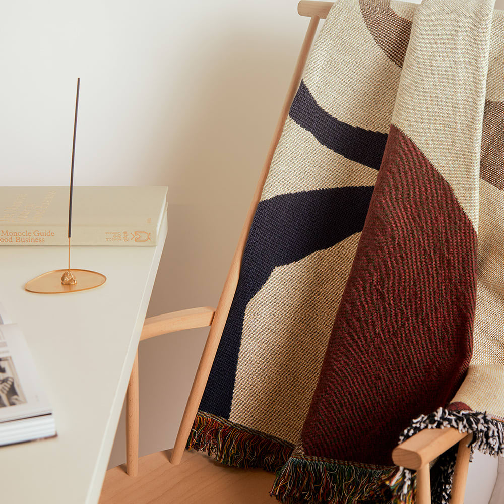 ferm LIVING Vista Blanket Off White END. (US)