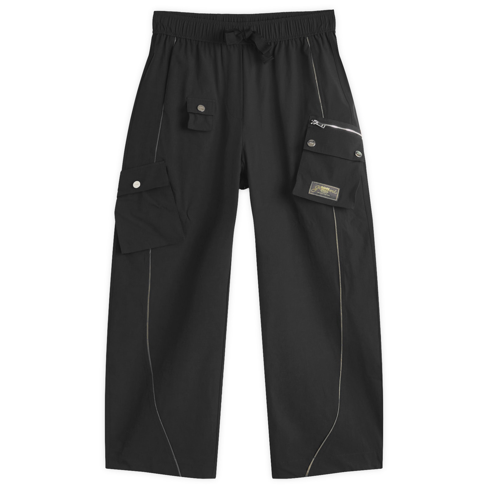 パンツ GANNI Stretch Shell Elasticated Cargo Pants GANNI Stretch Shell Elasticated Cargo Pants Presented by END