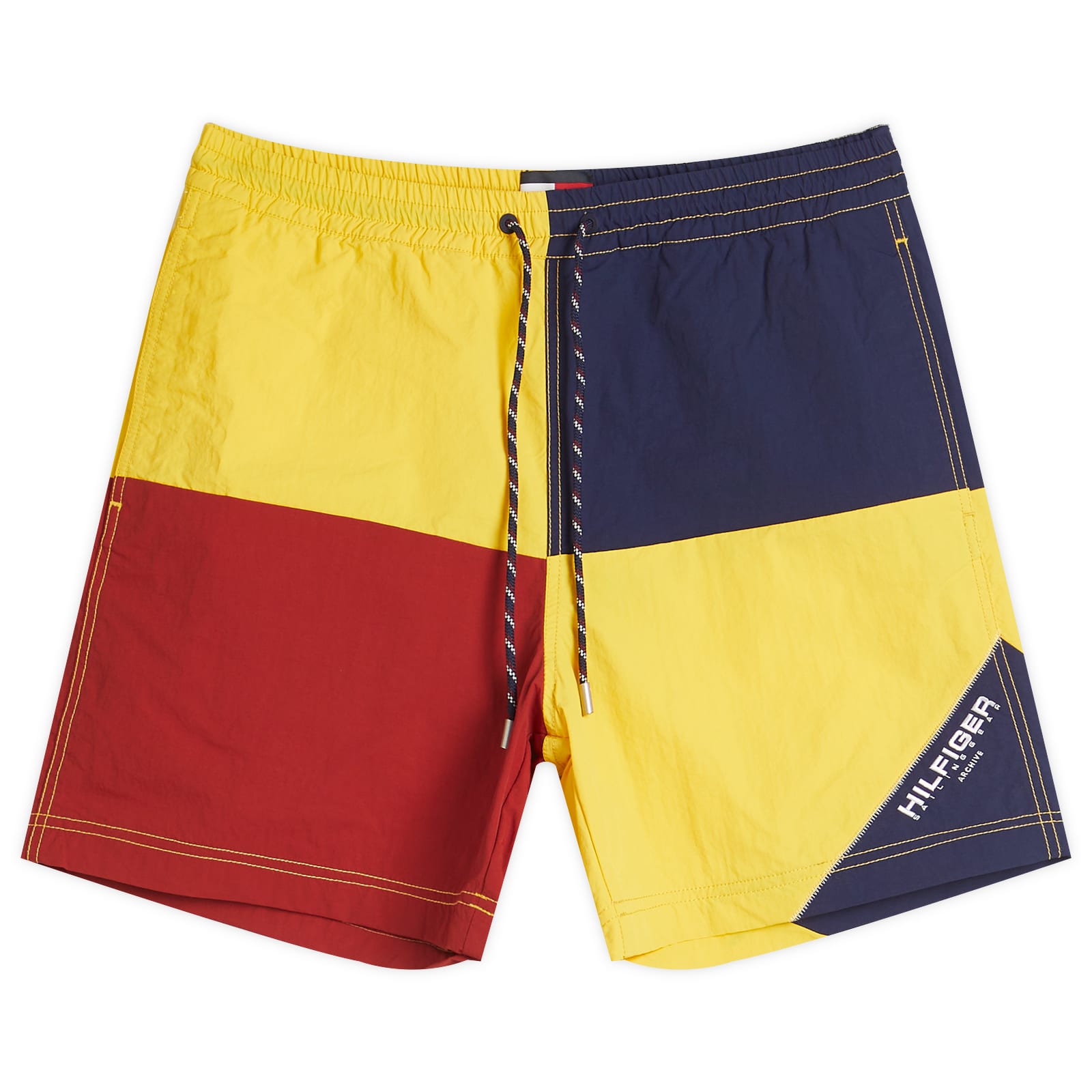 Tommy Jeans Men’s Gi Sailing Colorblock Shorts Yellow