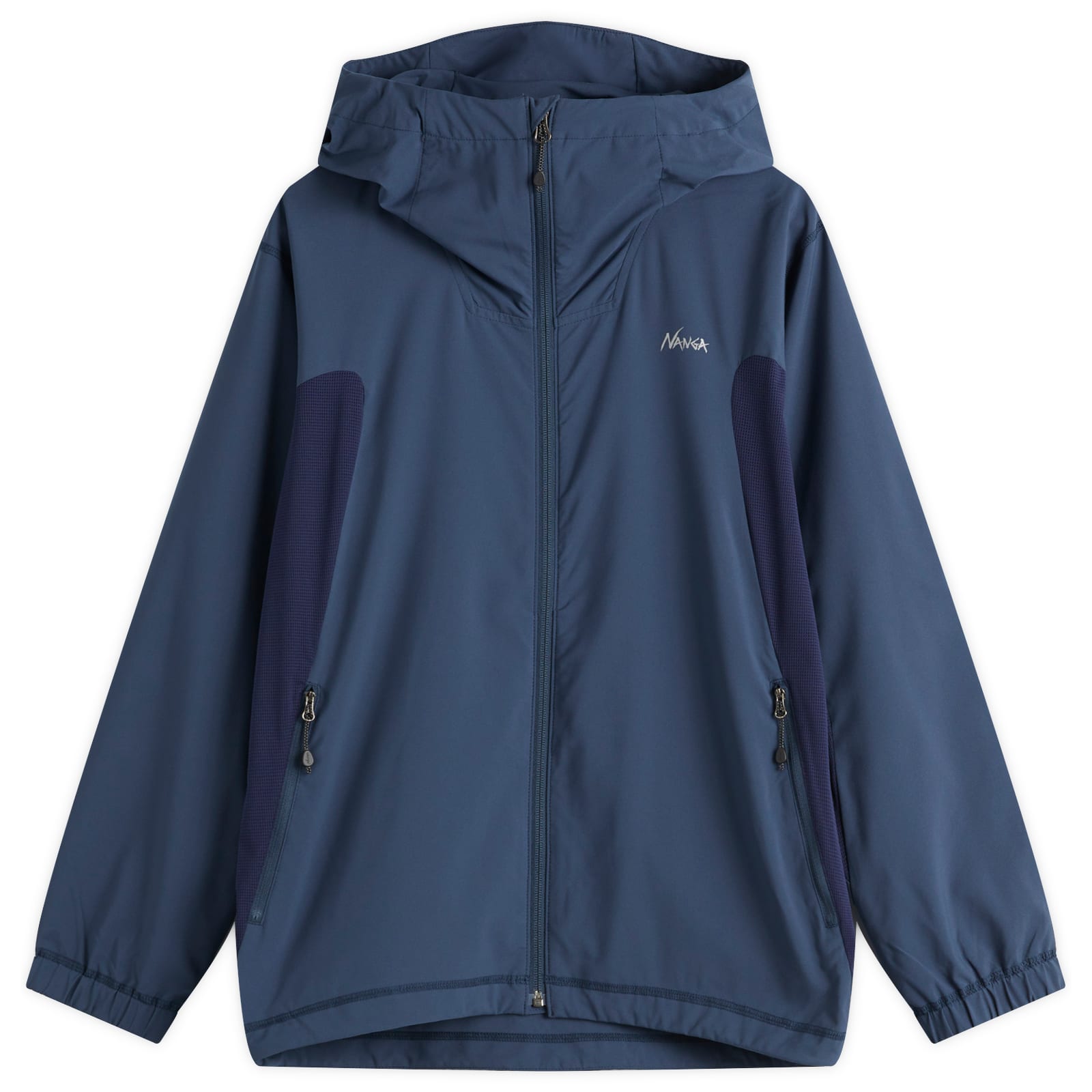NANGA Men's Hybrid Flex Zip Jacket Navy - Curated Menswear