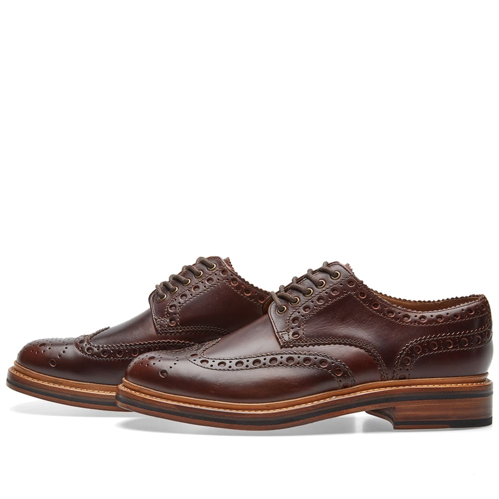 Grenson Archie Brogue Chestnut Pull Up | END.