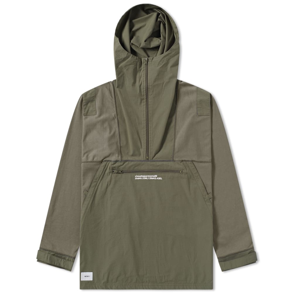 WTAPS Drag-On Hooded Jacket Olive Drab | END.