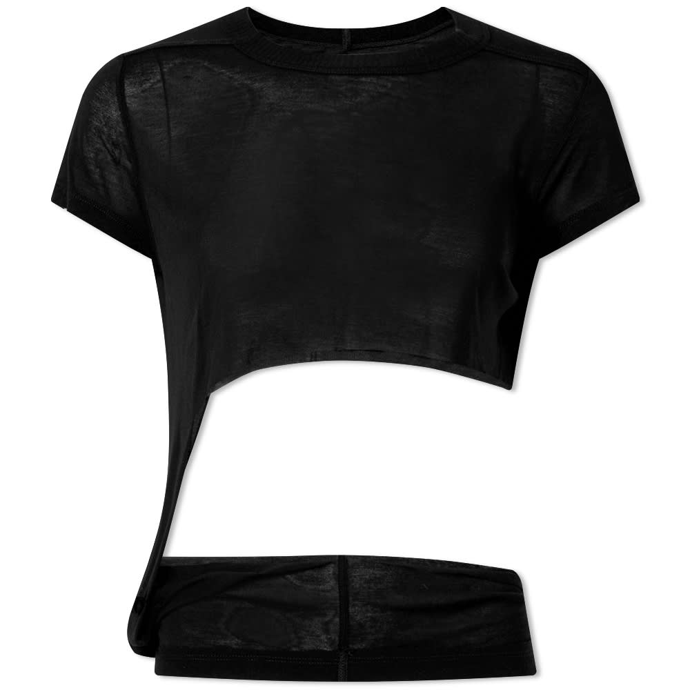 【Rick Owens】 CROPPED LEVEL T RICK OWENS CROPPED LEVEL T-SHIRT DUST SS22 | DOSHABURI