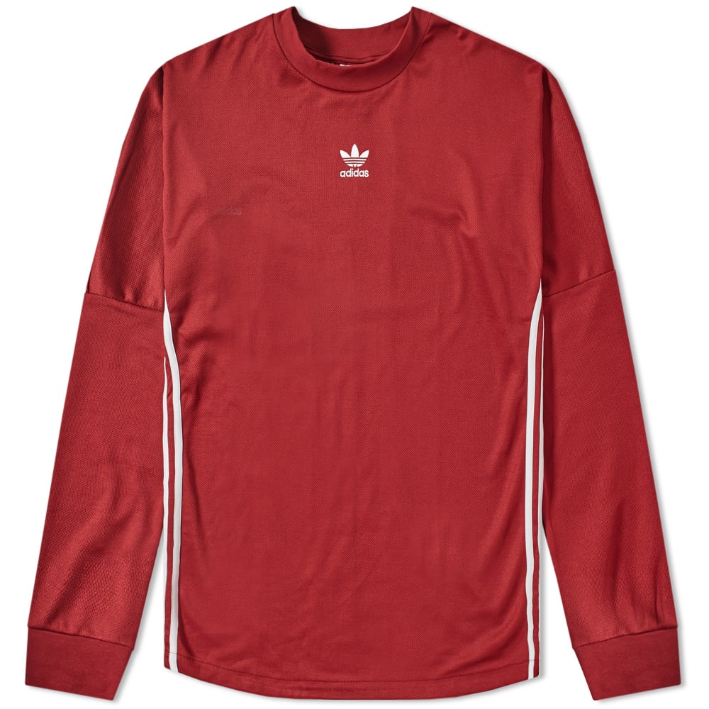 Adidas authentic stripe long sleeve jersey clearance