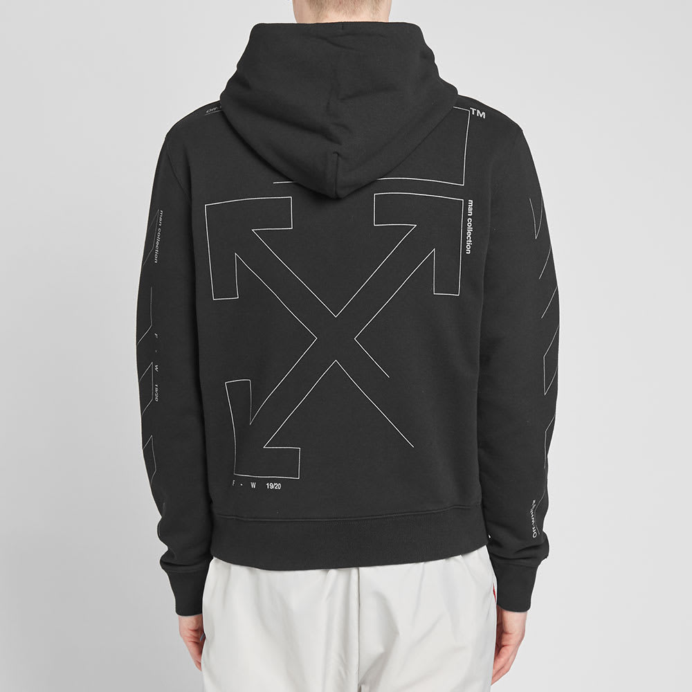 Off white diagonal unfinished hoodie Clearance