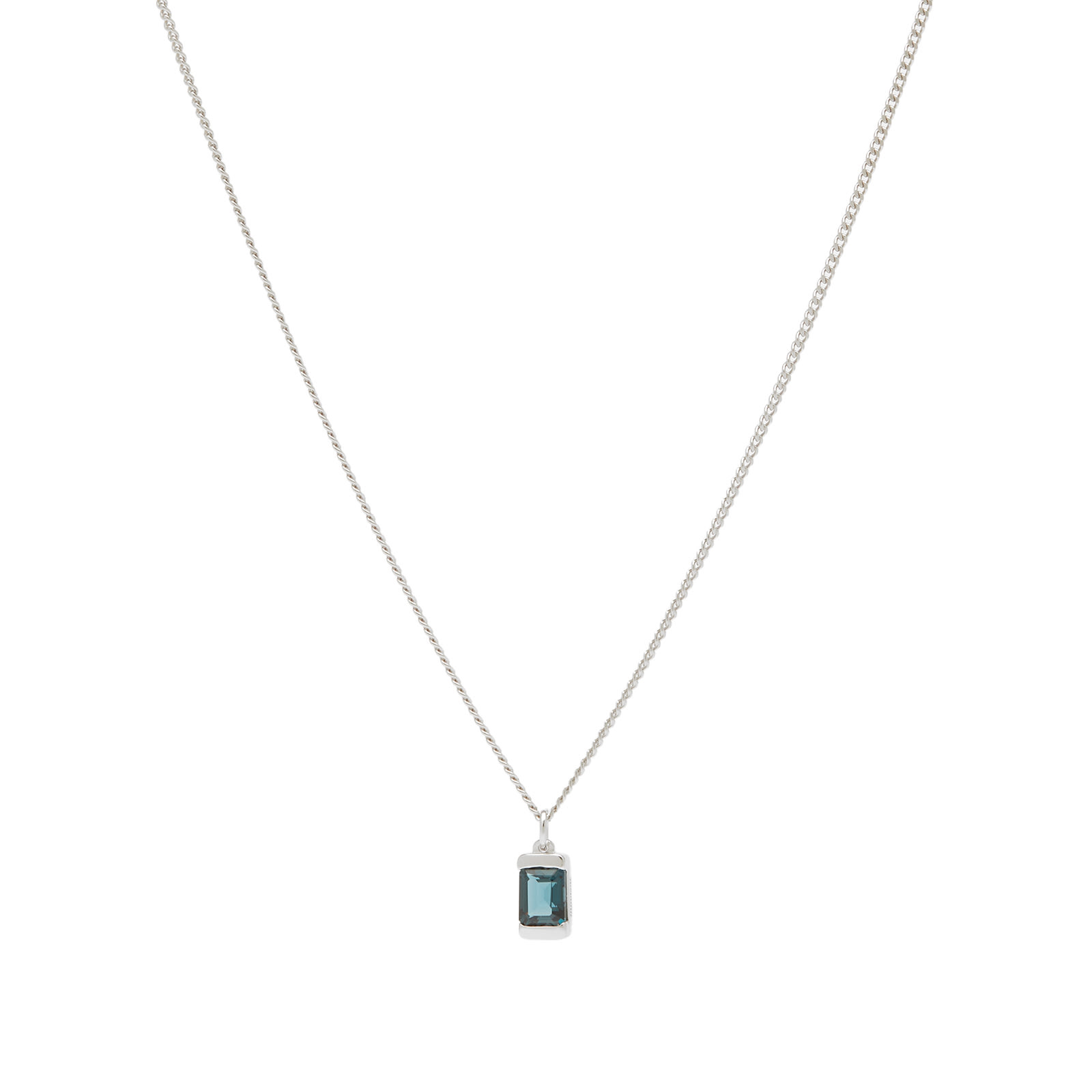 【Miansai】Valor Blue Topaz Necklace、Sterling Silver Valor Topaz Necklace, Gold Vermeil | Women's Necklaces | Miansai