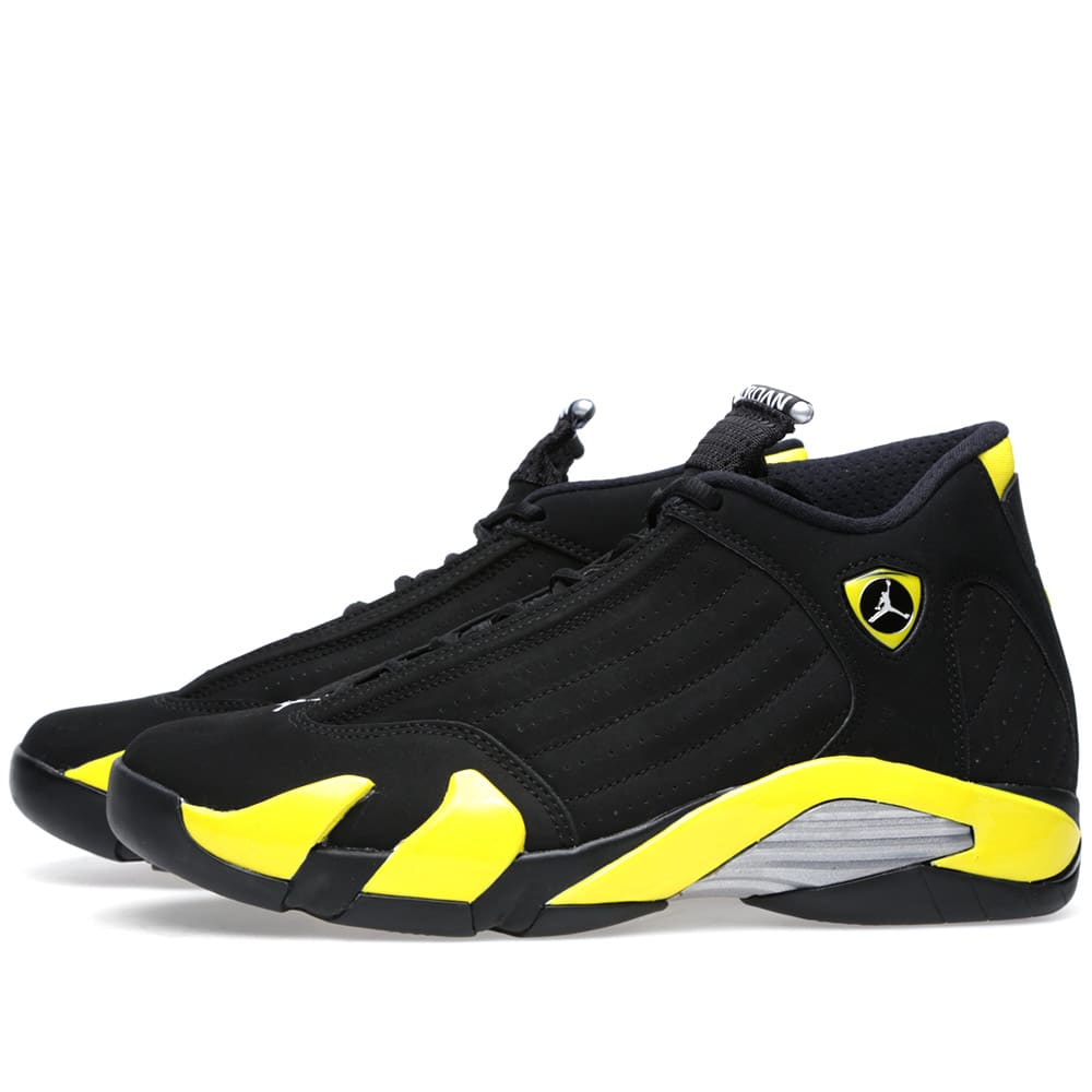 black and yellow 14s