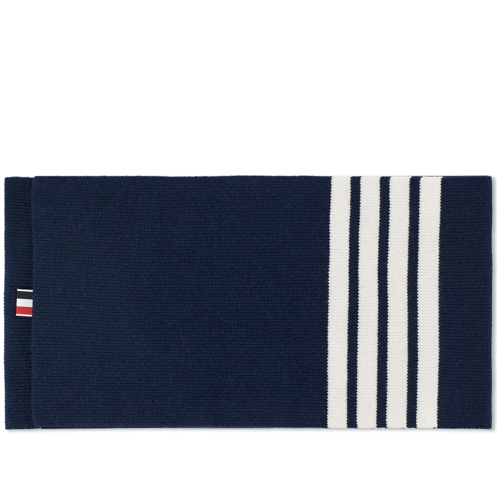 Thom Browne Cashmere Rib 4 Bar Scarf