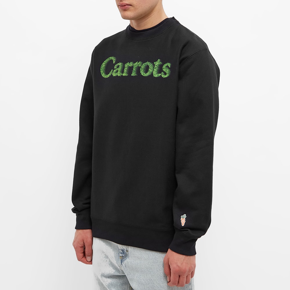 Carrots by Anwar Carrots Grass Wordmark Crew Sweat Black END. (AU)