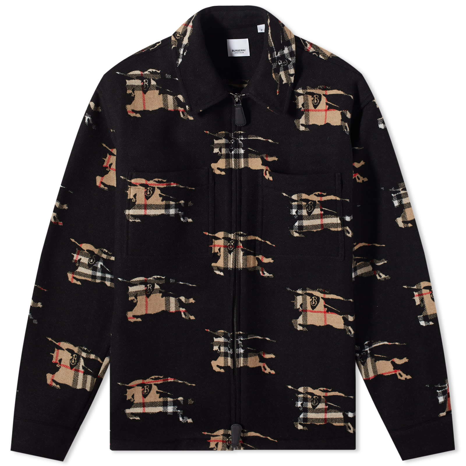 ジャケット・アウター BURBERRY PATERSON Burberry Paterson EKD Zip Overshirt Archive Beige | END. (US)