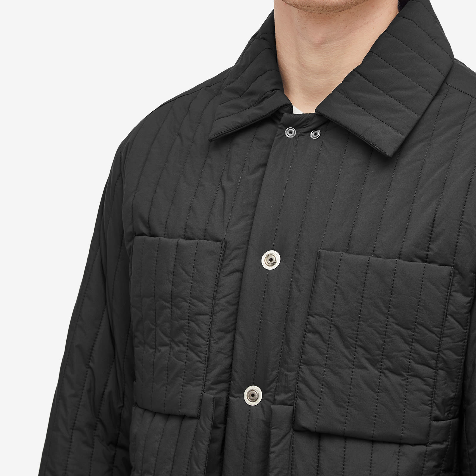 Craig Green Men's Quilted Worker Jacket Black | CGAW24CWOJKT01-BLK