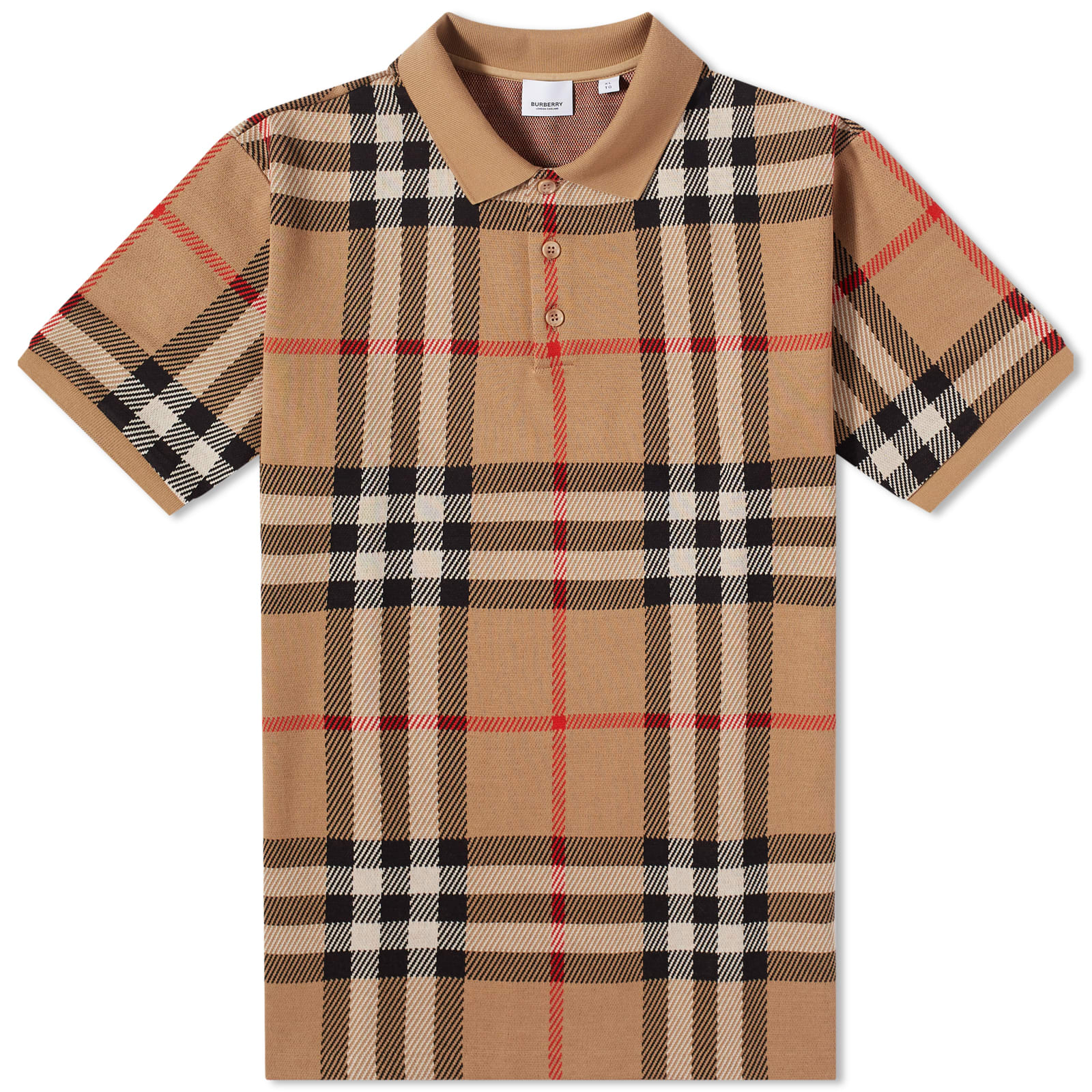 Burberry Ferry Check Polo Archive Beige | END. (KR)