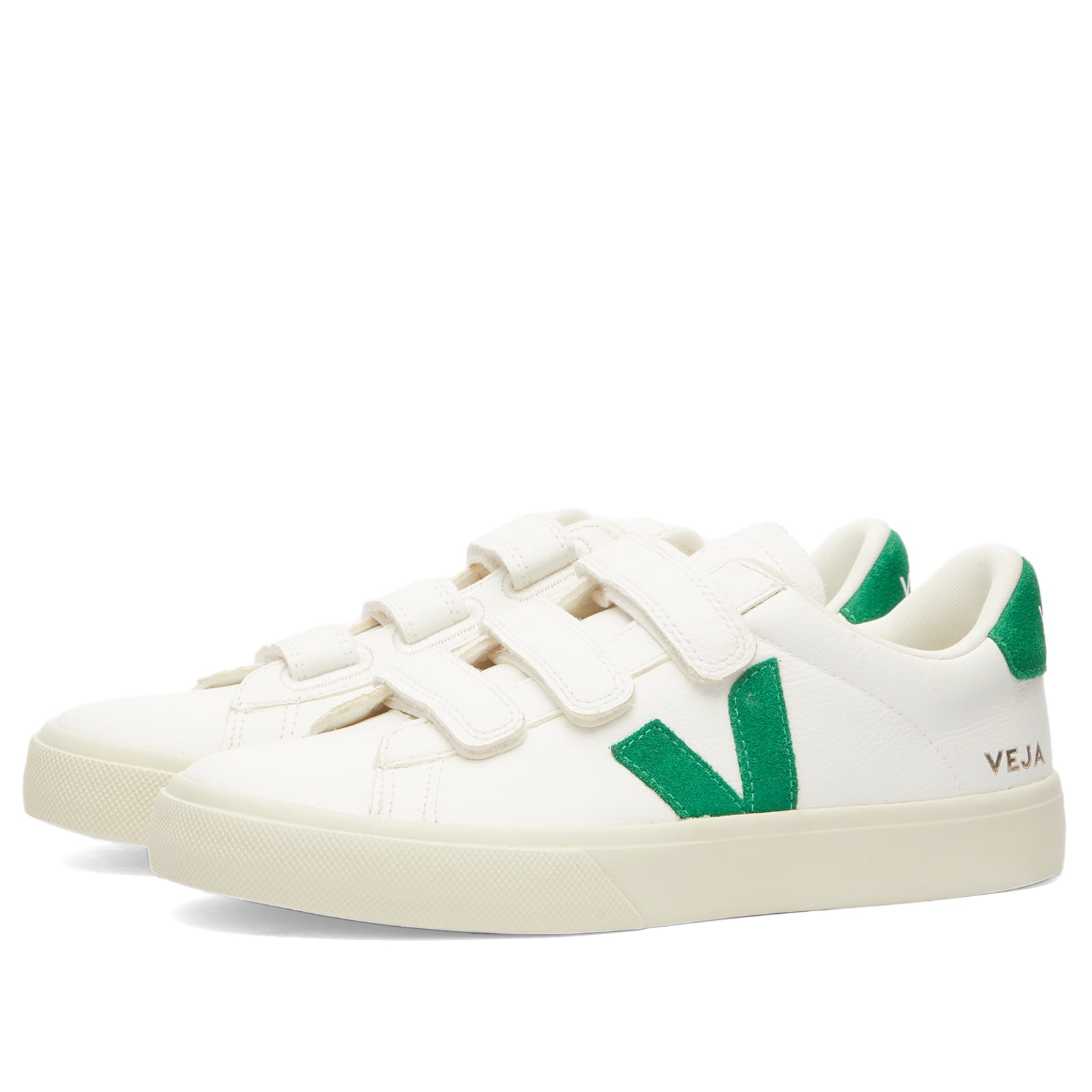 Veja Women's Recifice Velcro Sneaker in Extra-White Emeraude - RC0503697-EXTRA-WHITE