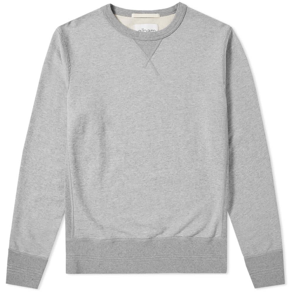 Albam Yarn Dye Crew Sweat Grey Marl | END.