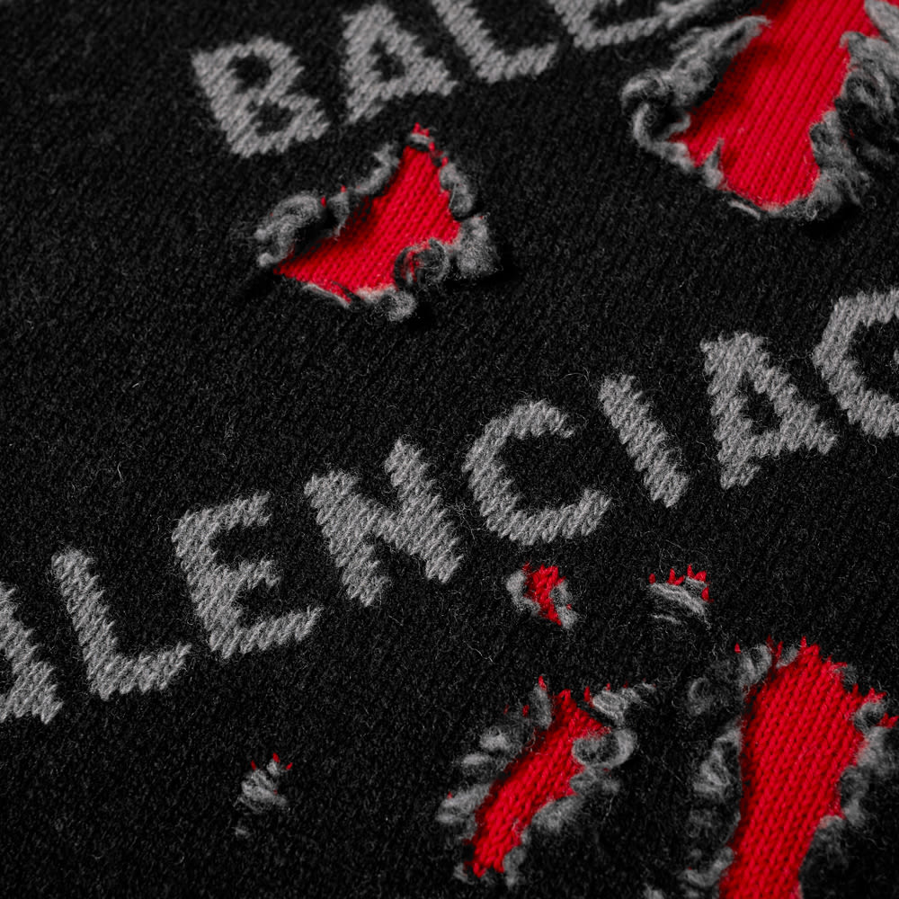 balenciaga destroyed t shirt